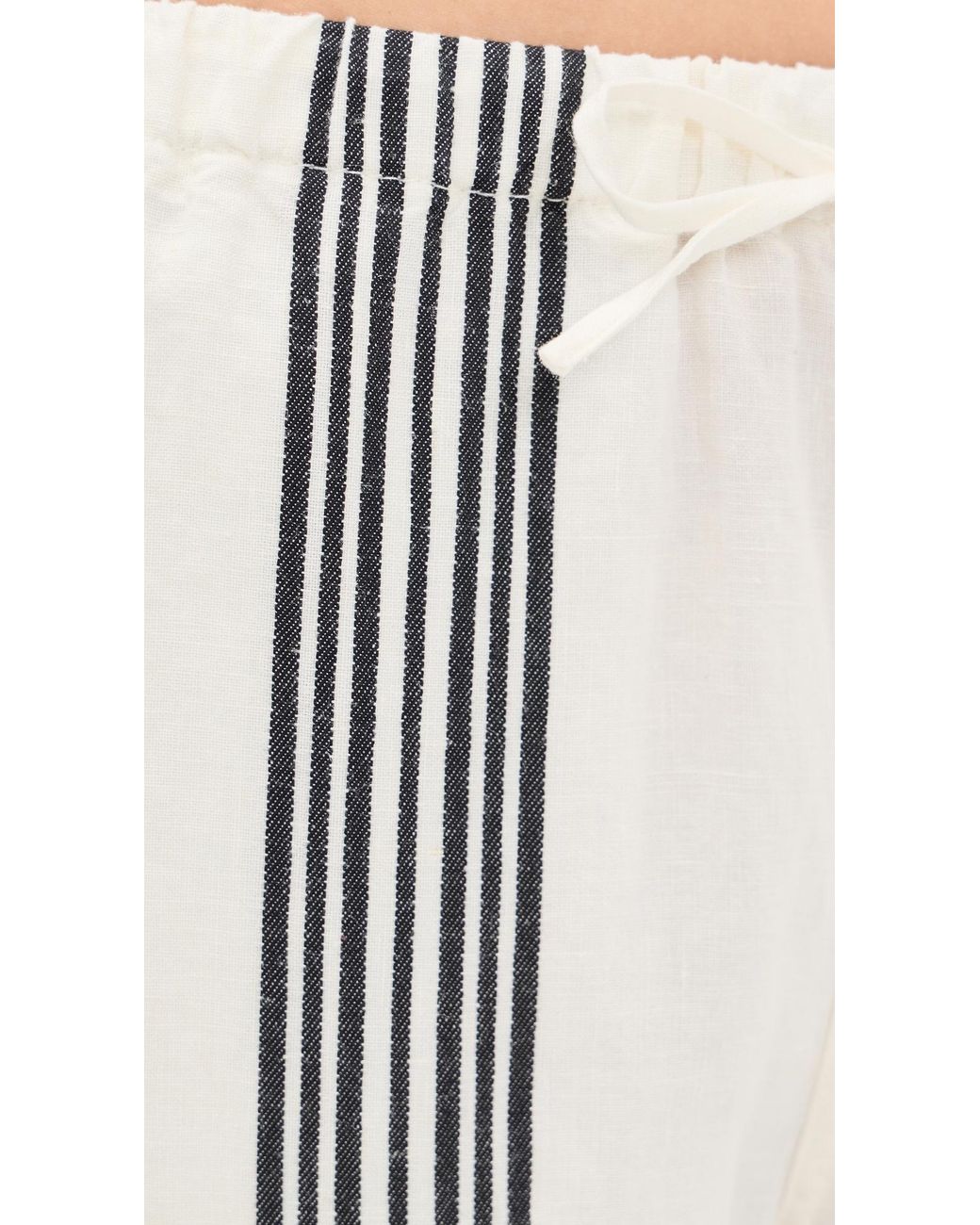 Madewell White Pull-On Linen Pants