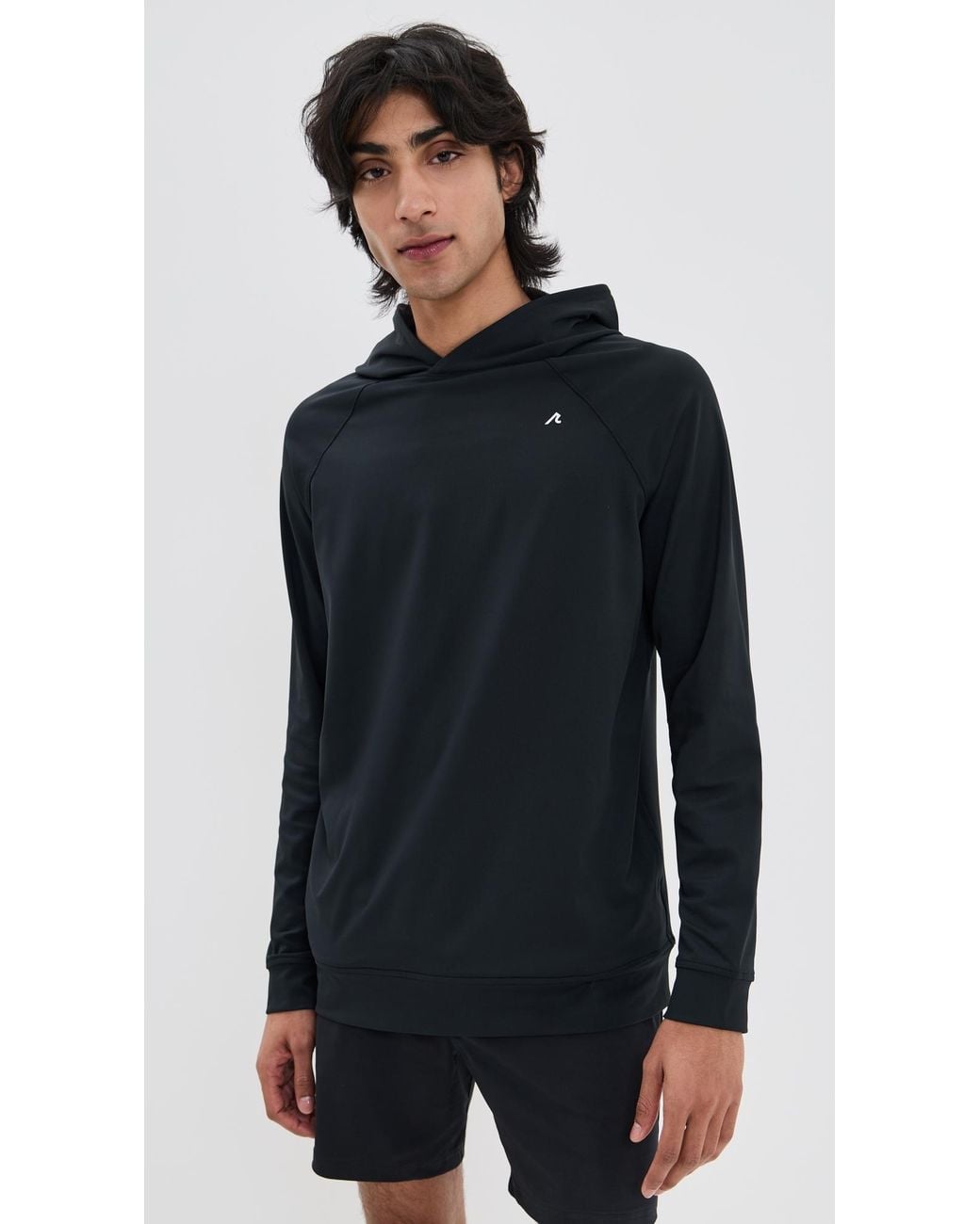 Redvanly Black Larkin Performance Hoodie for men