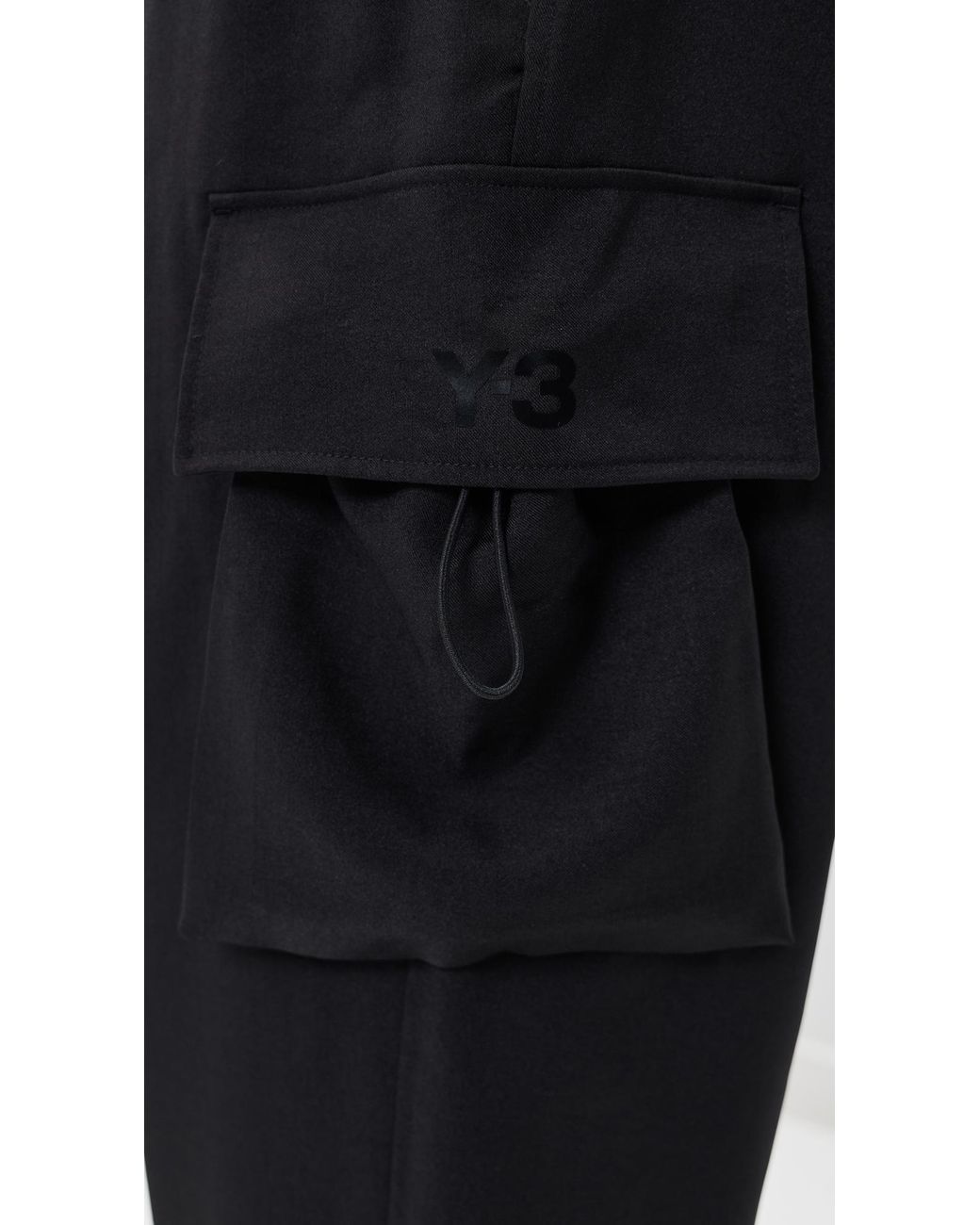 Y-3 Black Cargo Pants for men