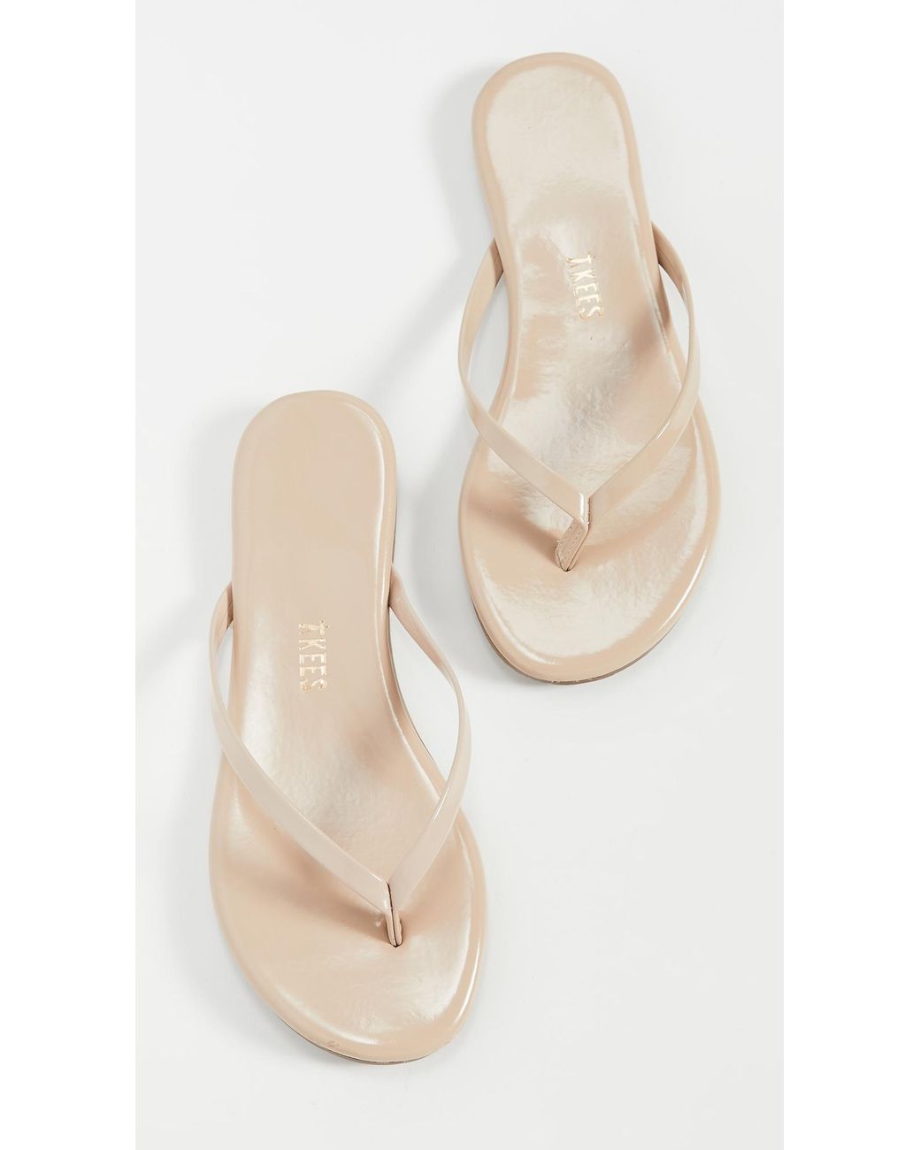 TKEES White Foundations Gloss Flip Flops