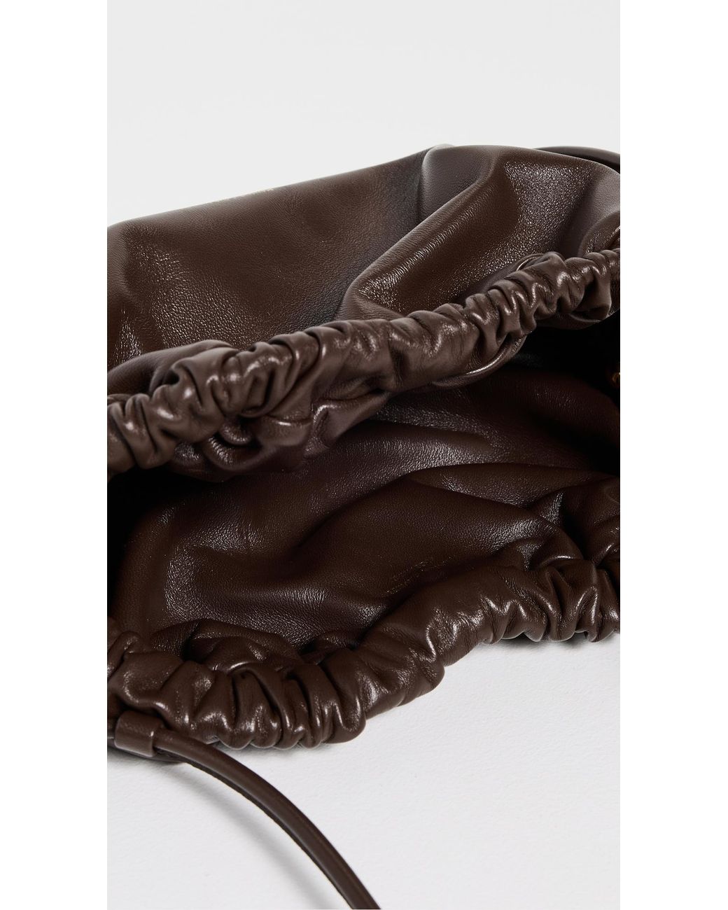 Mansur Gavriel Brown Mini Cloud Clutch
