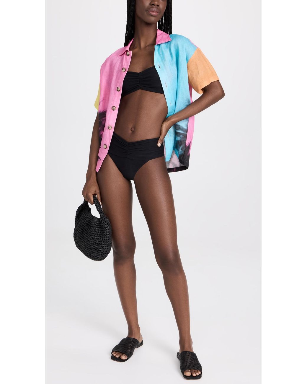 LSPACE Black Marlee Bikini Top