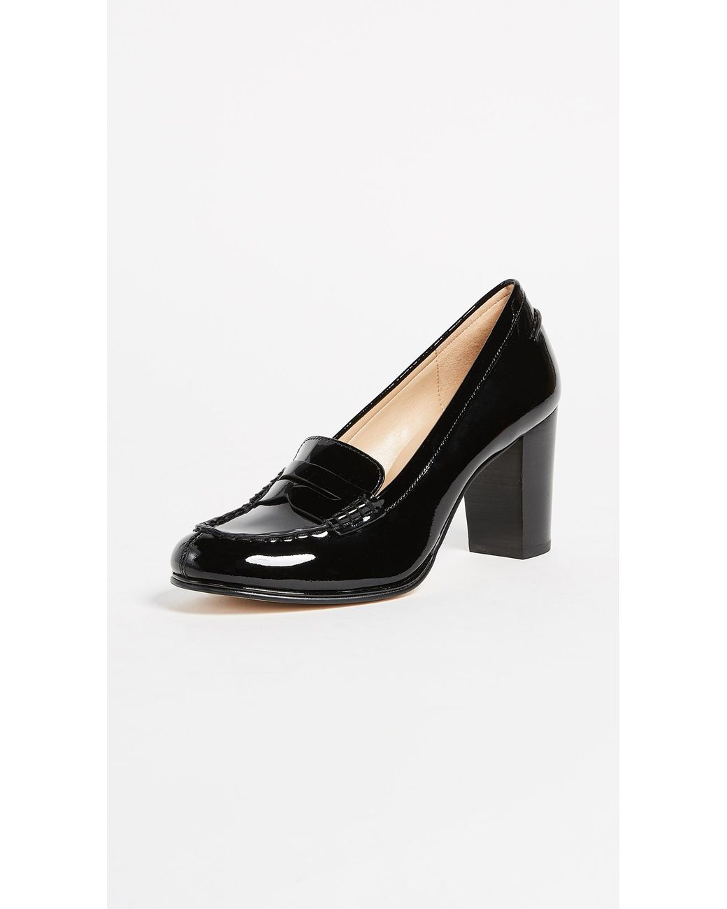 MICHAEL Michael Kors Bayville Heeled Loafers in Black | Lyst Canada