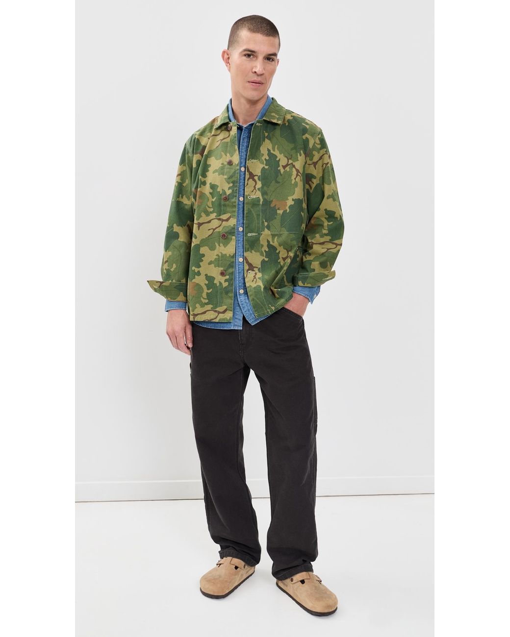 Katin Green Task Shacket for men
