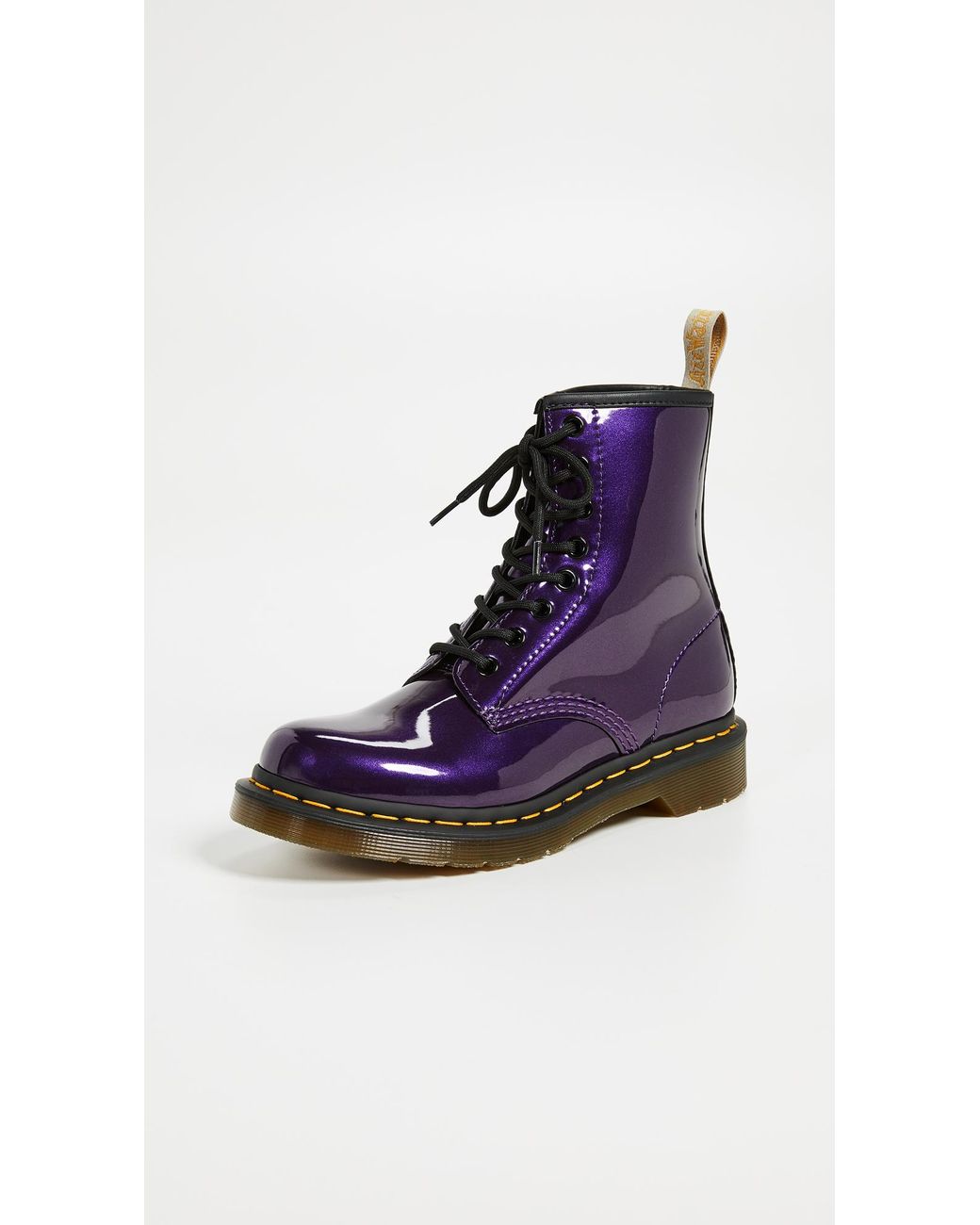 Vegan chrome dr top martens purple