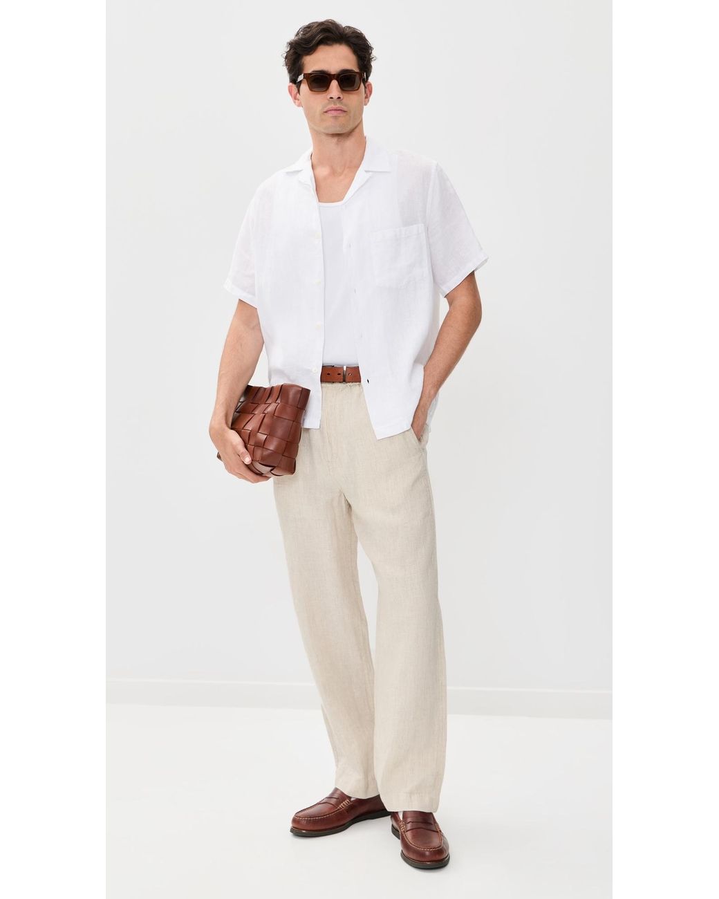 Madewell Natural Linen Back Pants for men