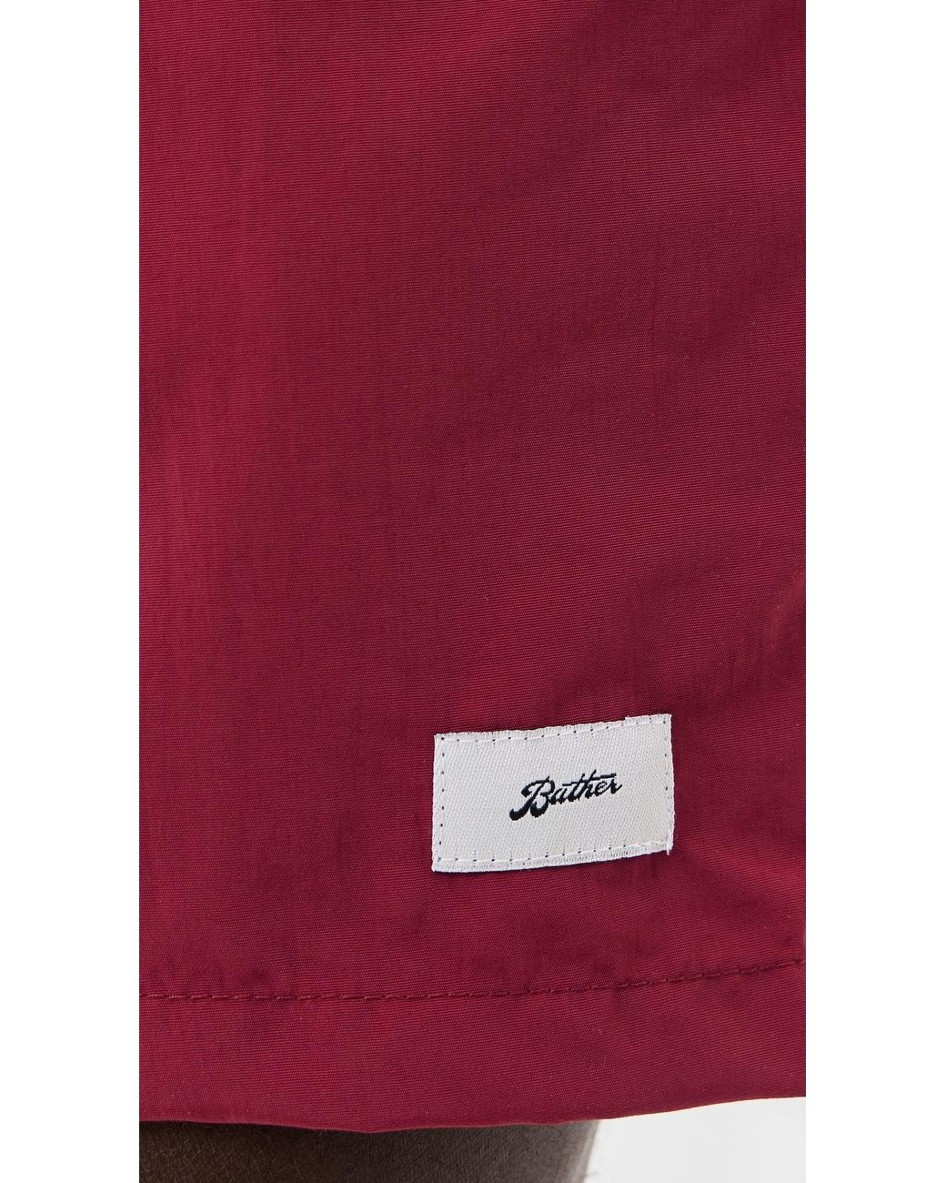 Bather Red Solid Swim Trunks 5 for men