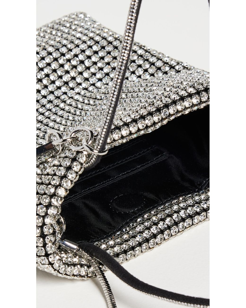 Tory Burch Night Owl Crystal Embellished Mini Tote in Black