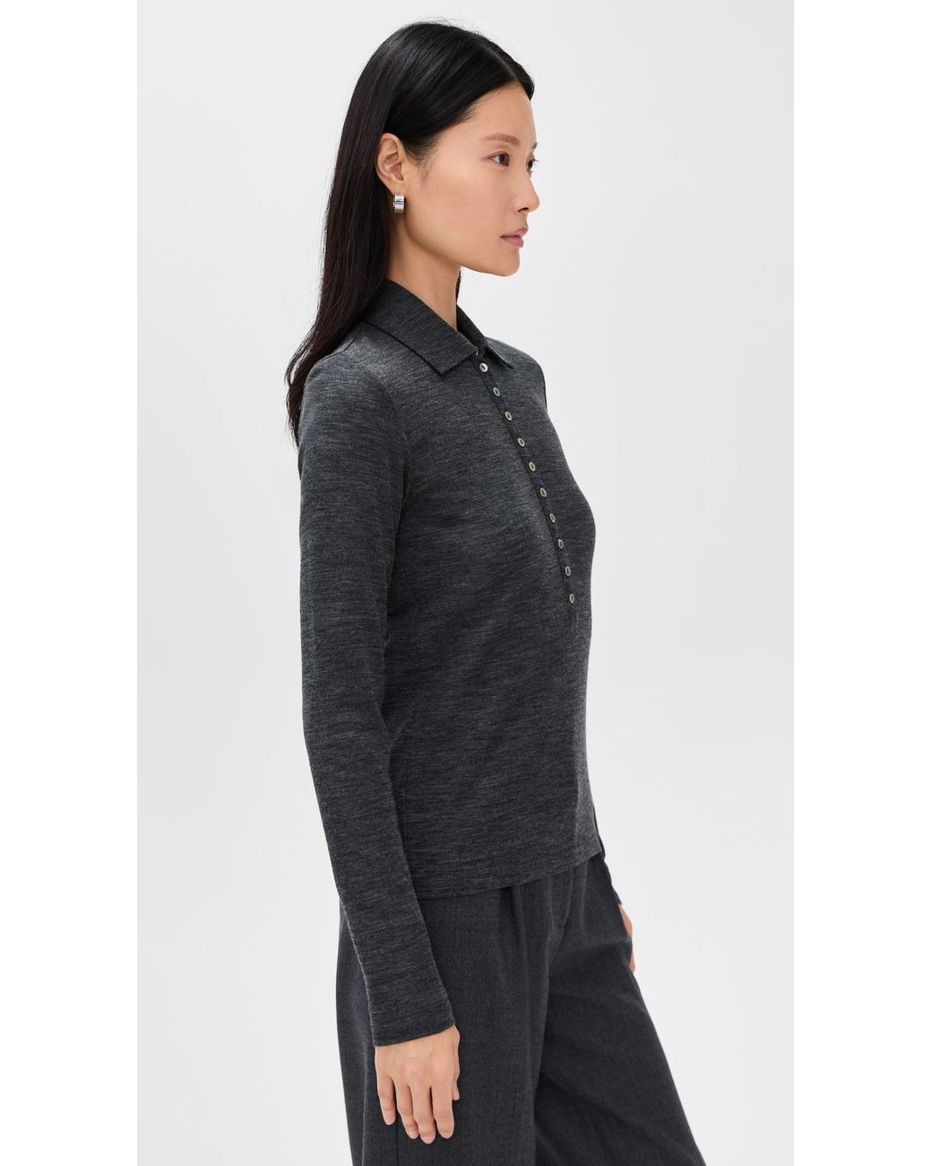 Vince Black Multi Button Polo