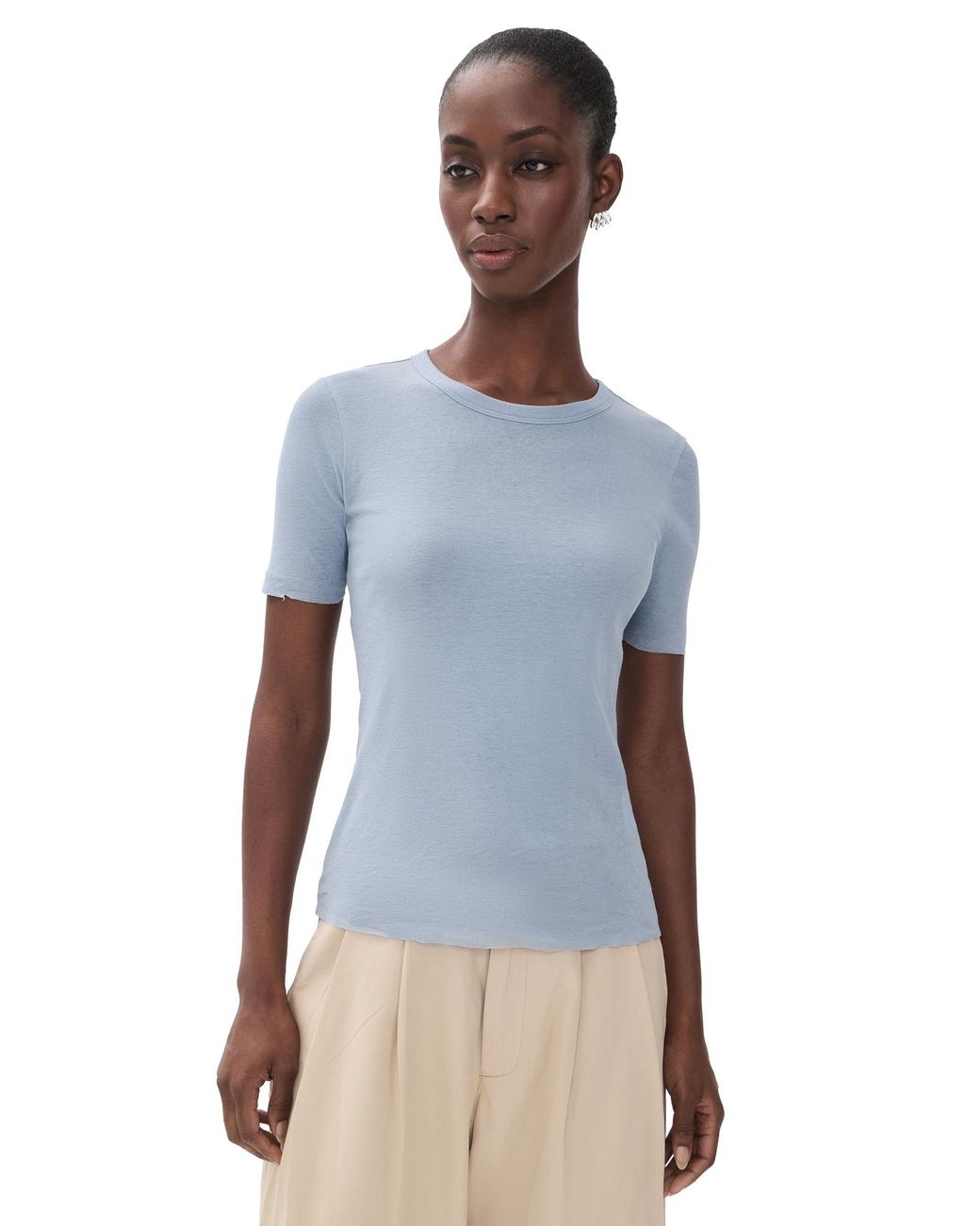 B Sides Blue Double Tee