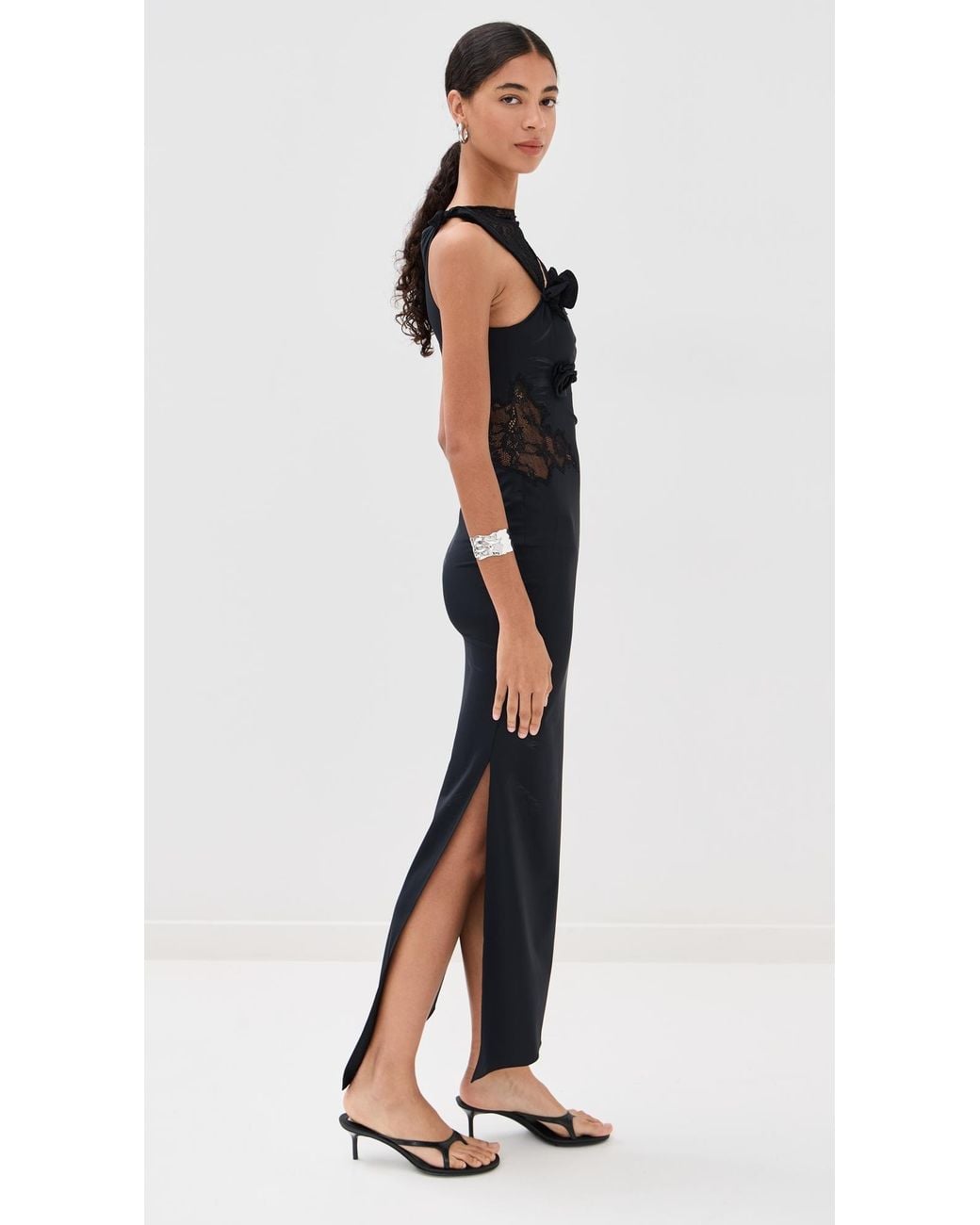 valeria dress in emerald metallic j.angelique Erika Peña VALERIA MAXI DRESS PROSECCO GOLD / O/S