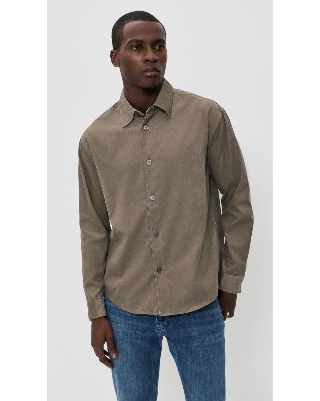 FRAME Multicolor Micro Corduroy Shacket for men