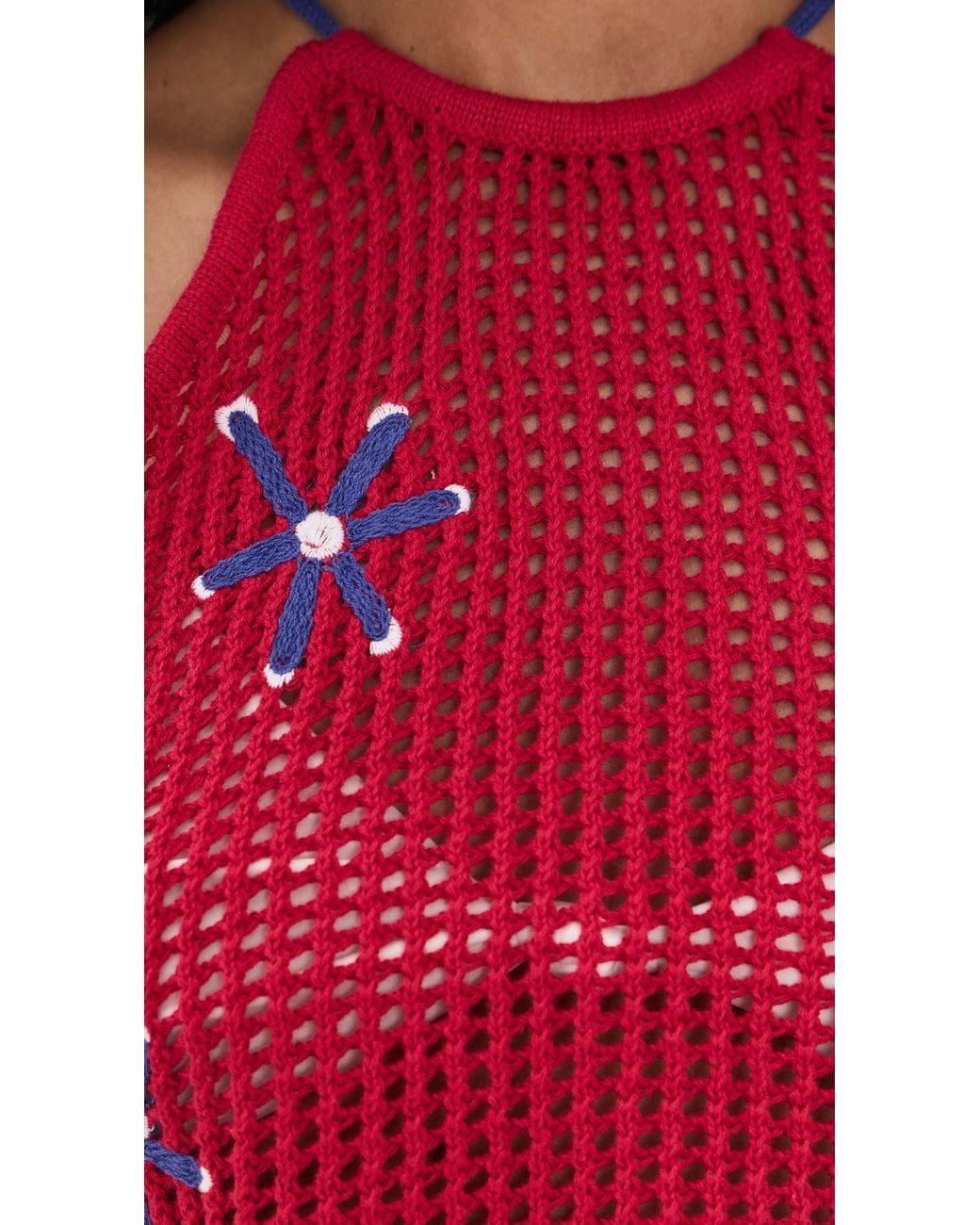 Staud Red Torin Coverup Top