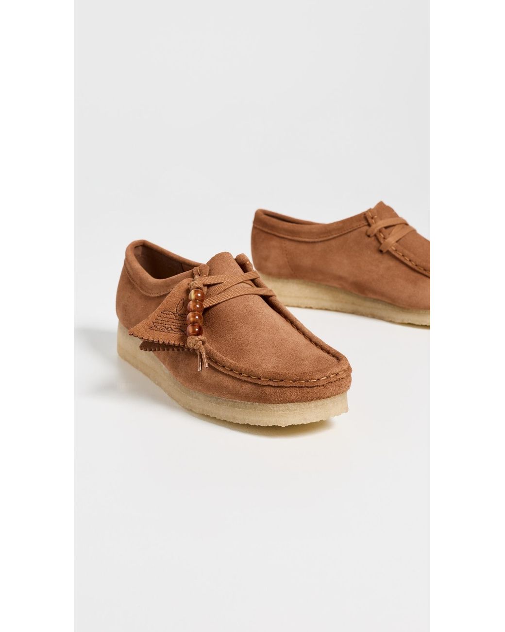 Clarks White Wallabee Flats