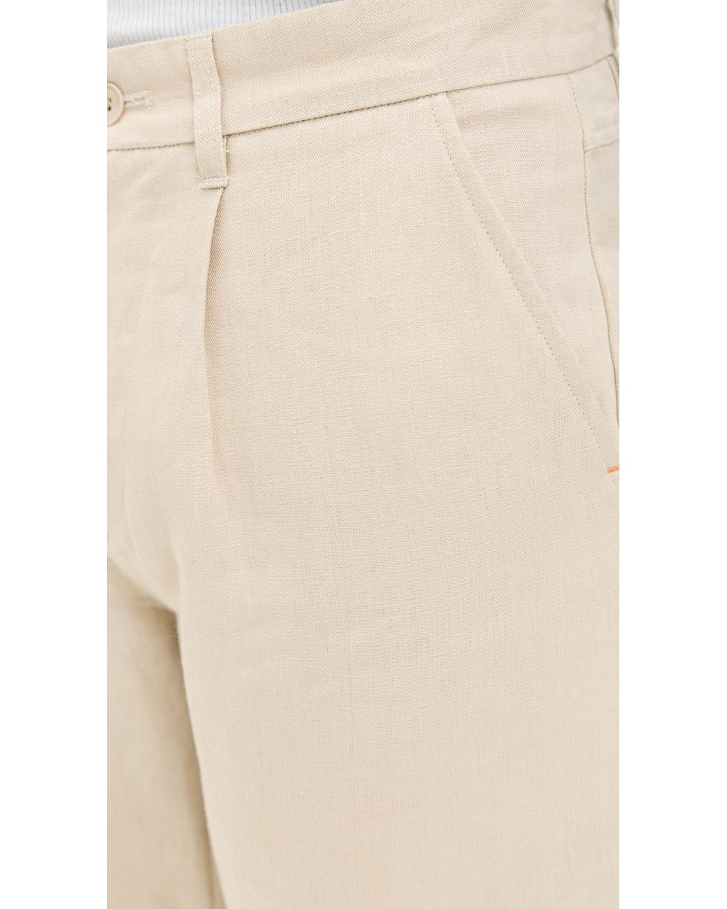 Far Afield Natural Ryder Linen Pants for men