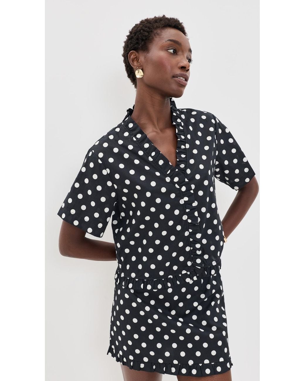 Vrg Grl Black Piper Top