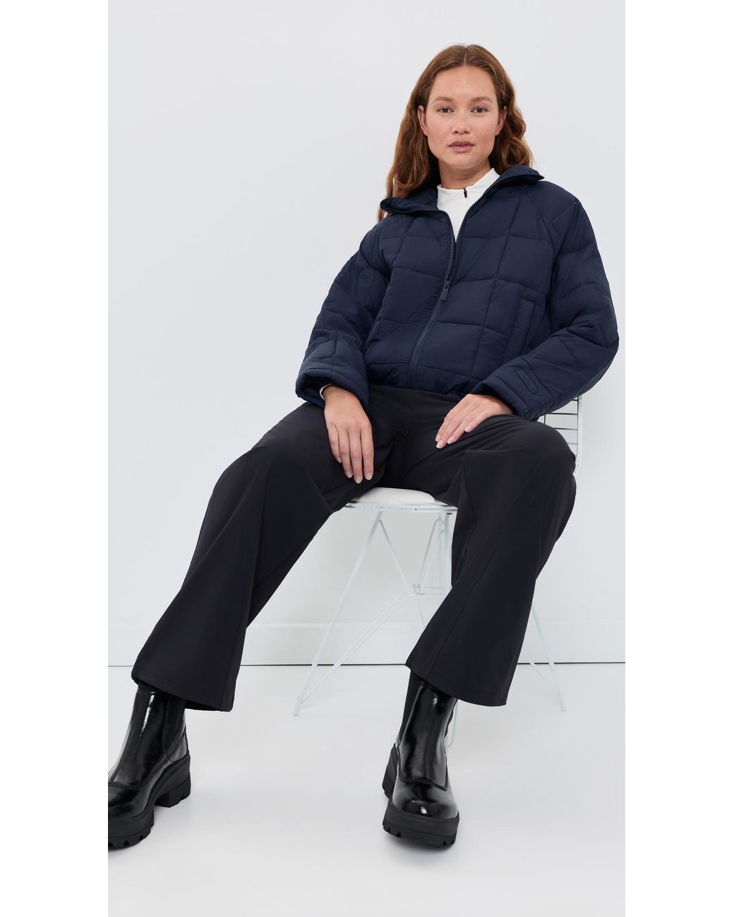 Halfdays Blue Nellie Packable Puffer Jacket