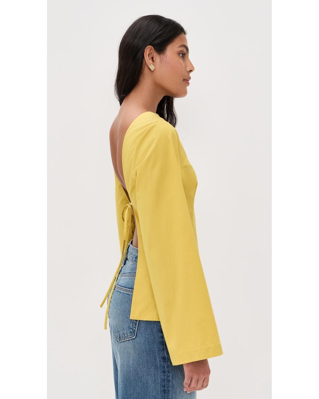 Staud Yellow Mina Top