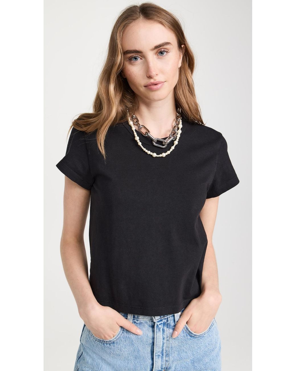 SLVRLAKE Denim Black Easy Tee