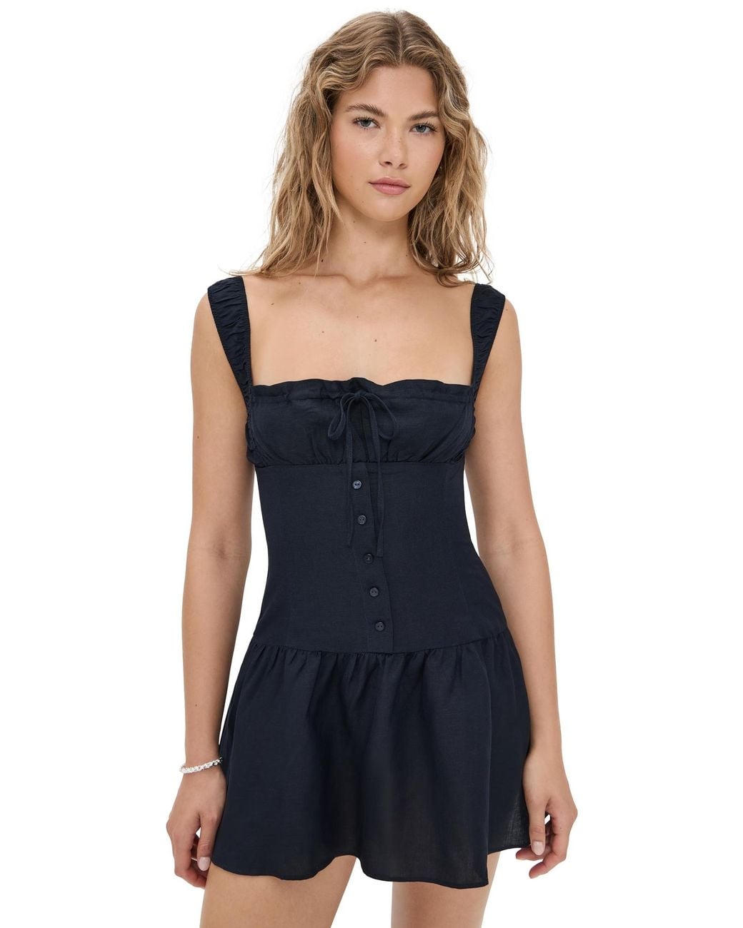 Lioness Heart Shaped Mini Dress in Black | Lyst