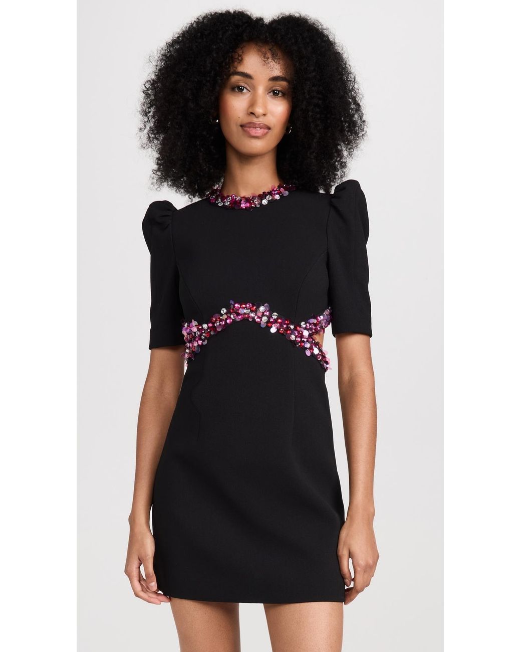 Rebecca Vallance Giselle Mini Dress in Black