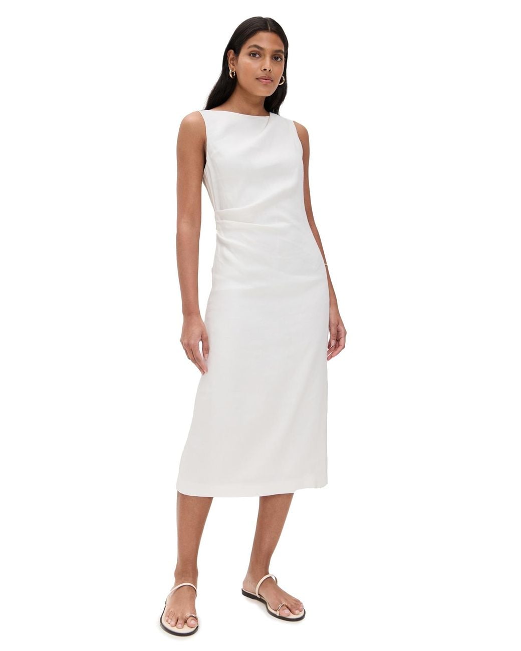 theory ivory dress Theory Knit Combo Dress in Ivory