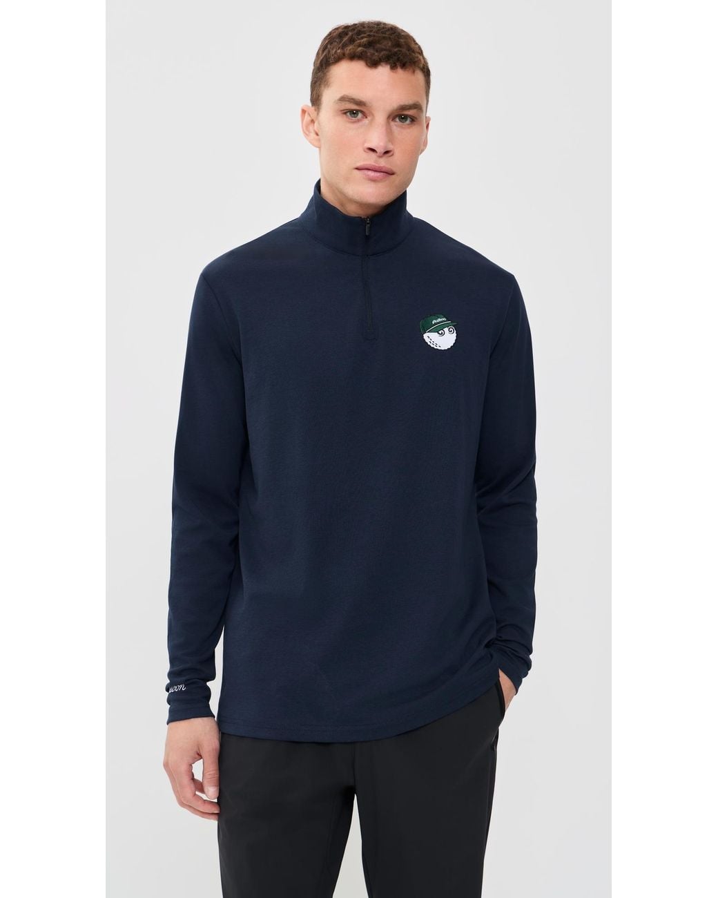 Malbon Blue Flyer Mid Layer Jacket for men