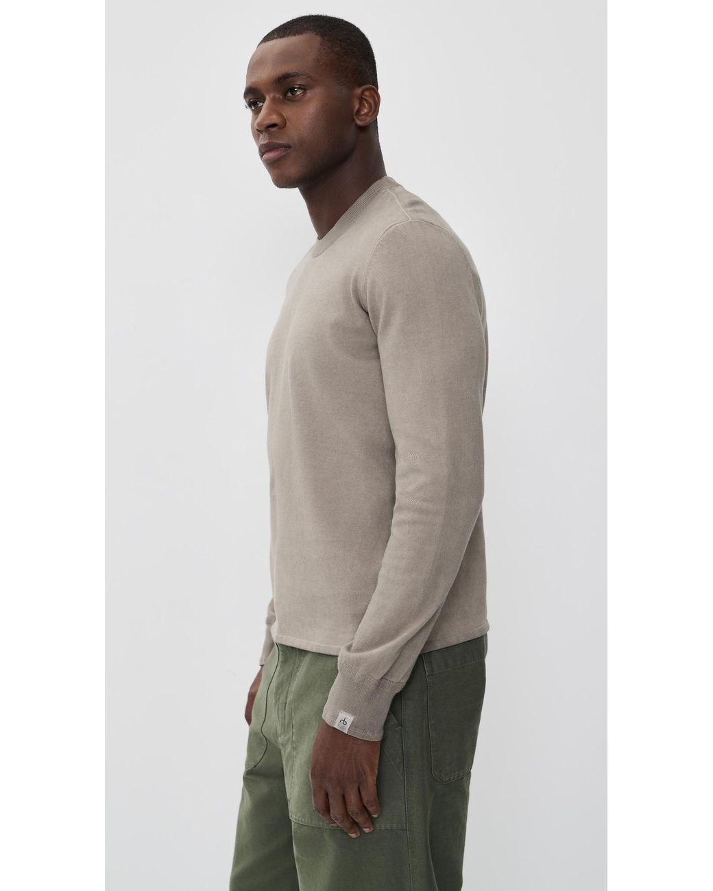 Rag & Bone Multicolor Washed Supima Crew Sweater for men