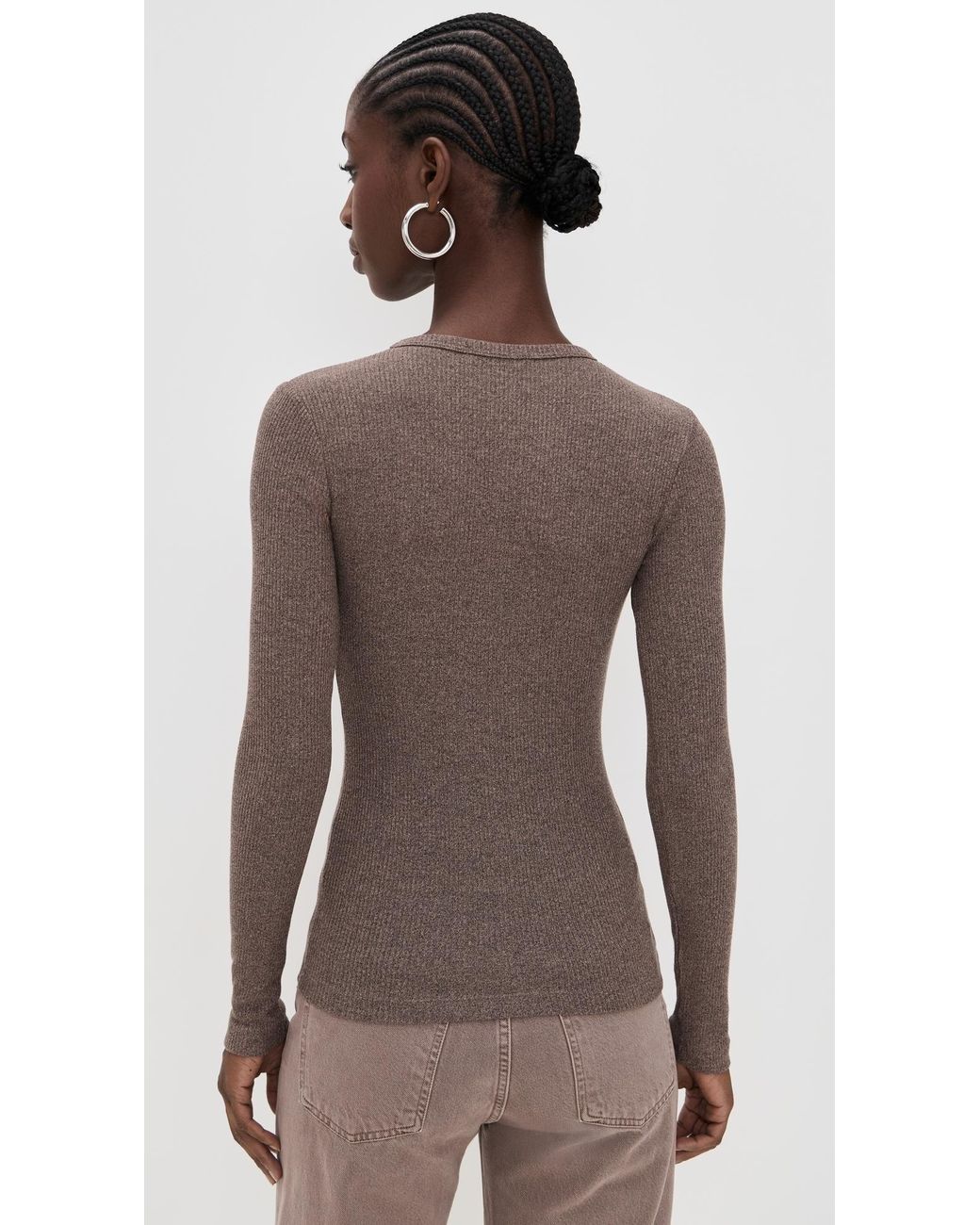 Agolde Brown Delphi Slim Tee