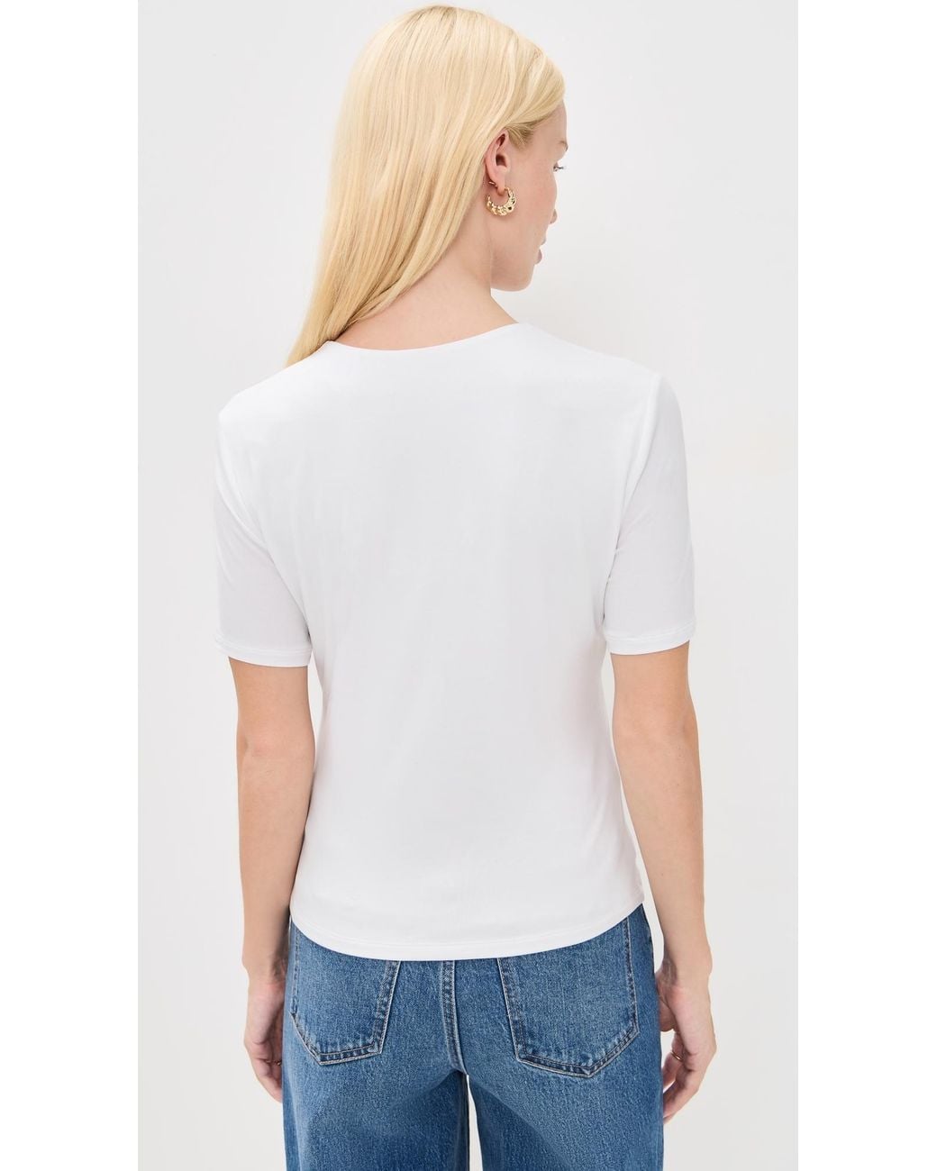 Veronica Beard White Benedict Tee