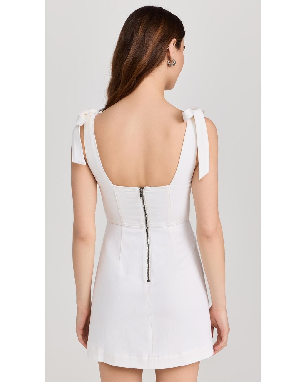 Alice+Olivia■Maryann Tie Shoulder Dress■ドレス Alice + Olivia Maryann Tie-Shoulder Drop-Waist Mini Dress