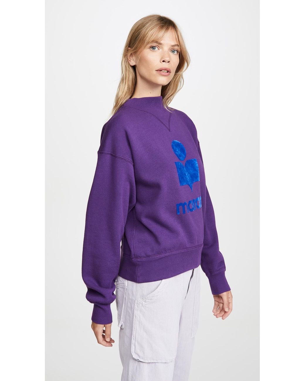 Étoile Isabel Marant Moby Sweatshirt in Purple | Lyst