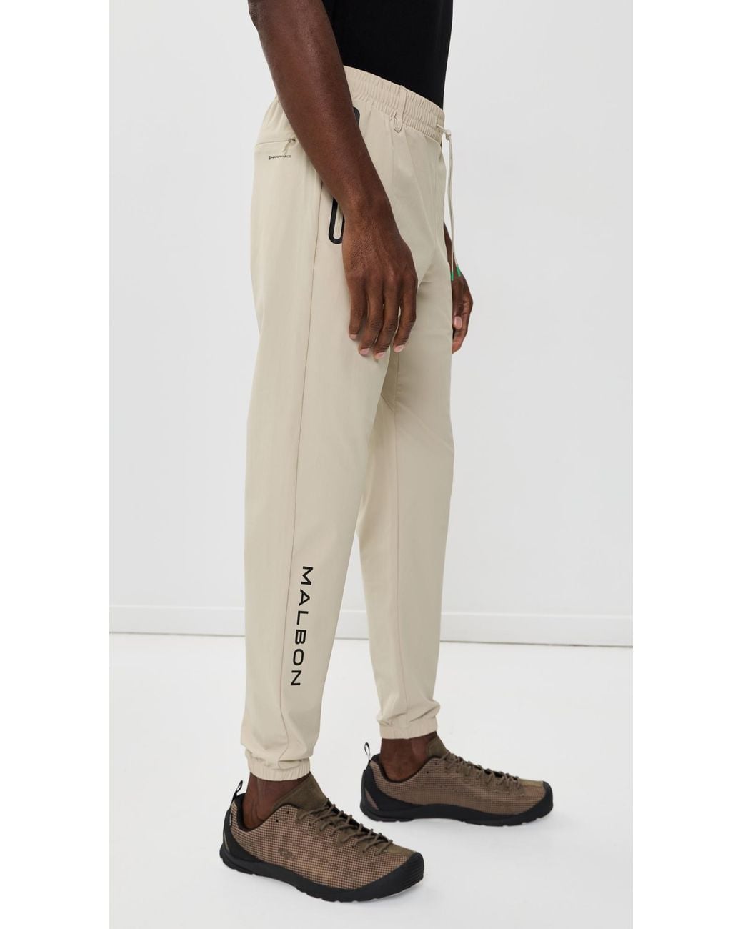 Malbon Natural Performance Nylon Tech Pants for men