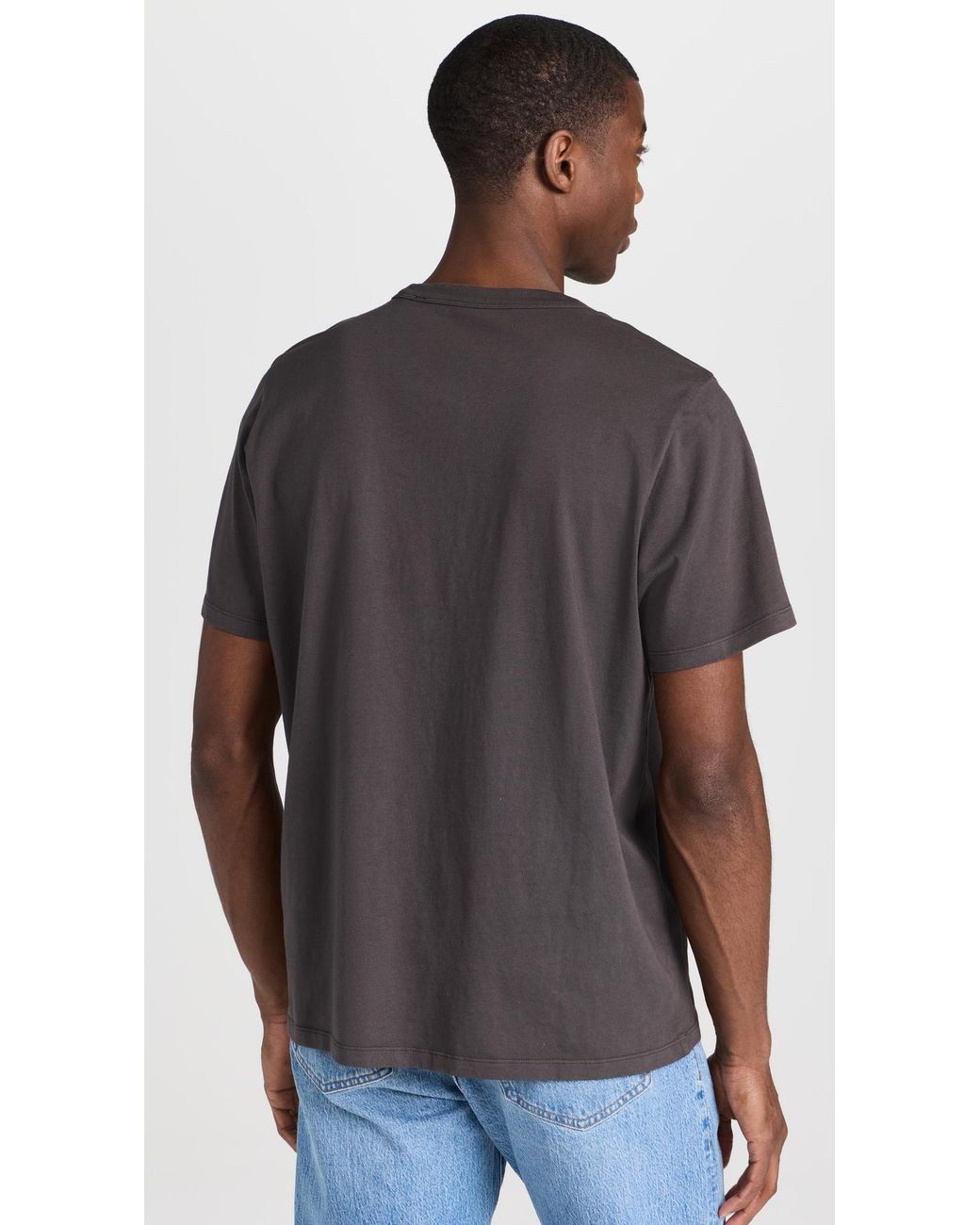Madewell Black Garment-Dyed Allday Crewneck Tee for men
