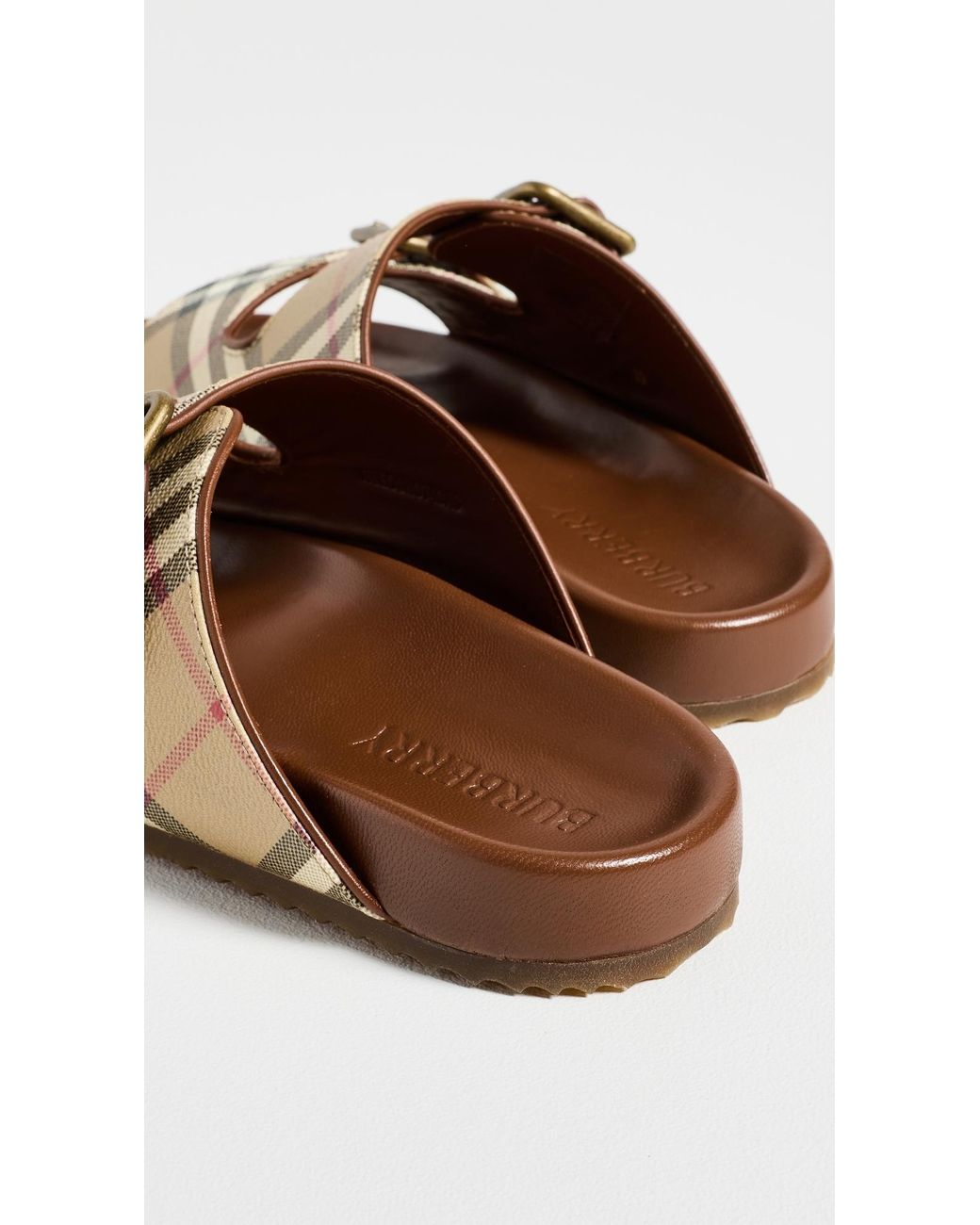 Burberry Multicolor Urchin Checkered Sandals
