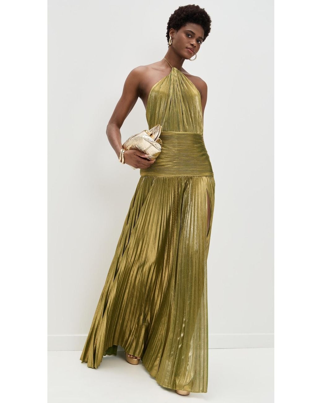 thalia metallic peridot maxi dress Thalia Metallic Peridot Maxi Dress Boiilife