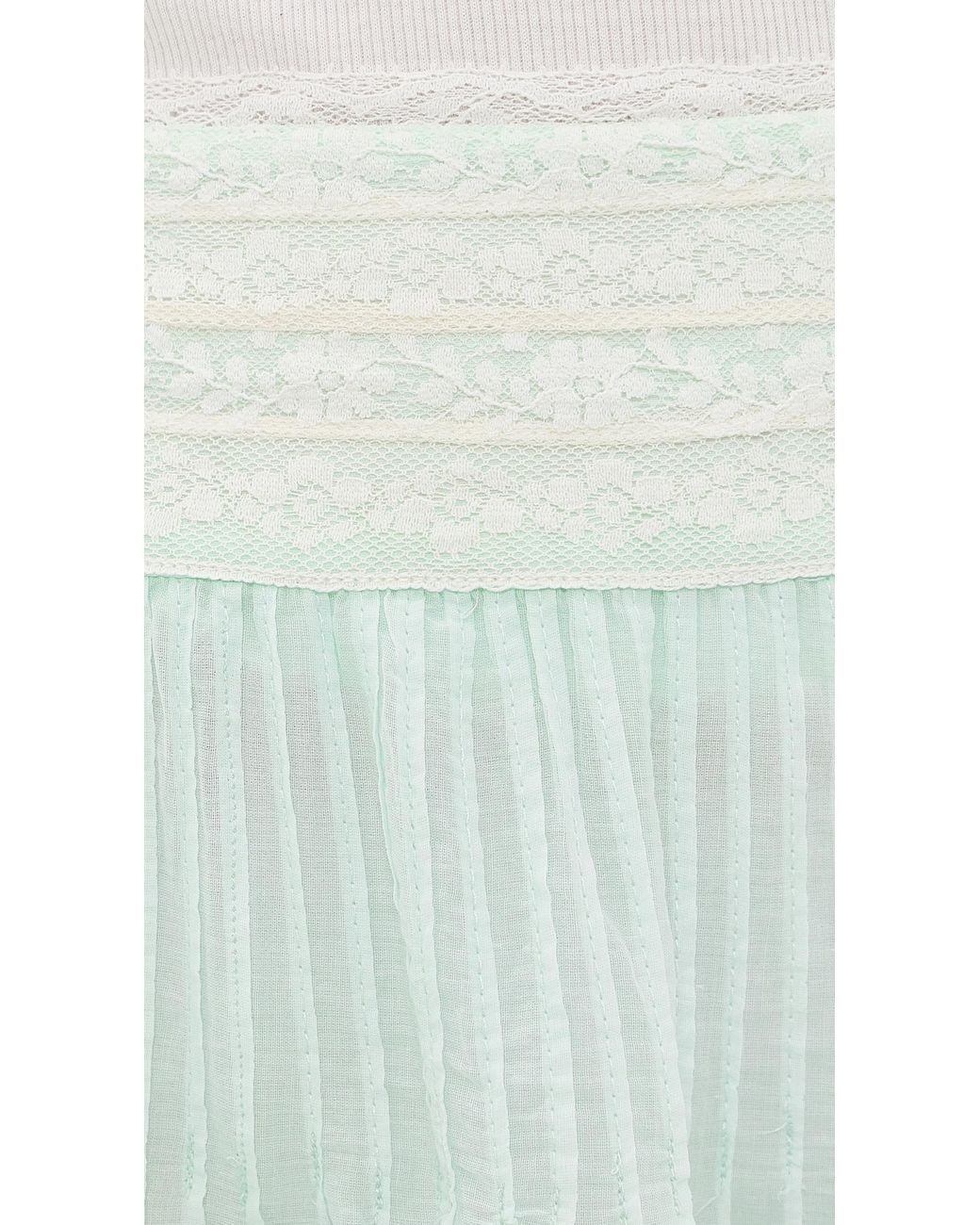 LoveShackFancy Blue Levant Skirt