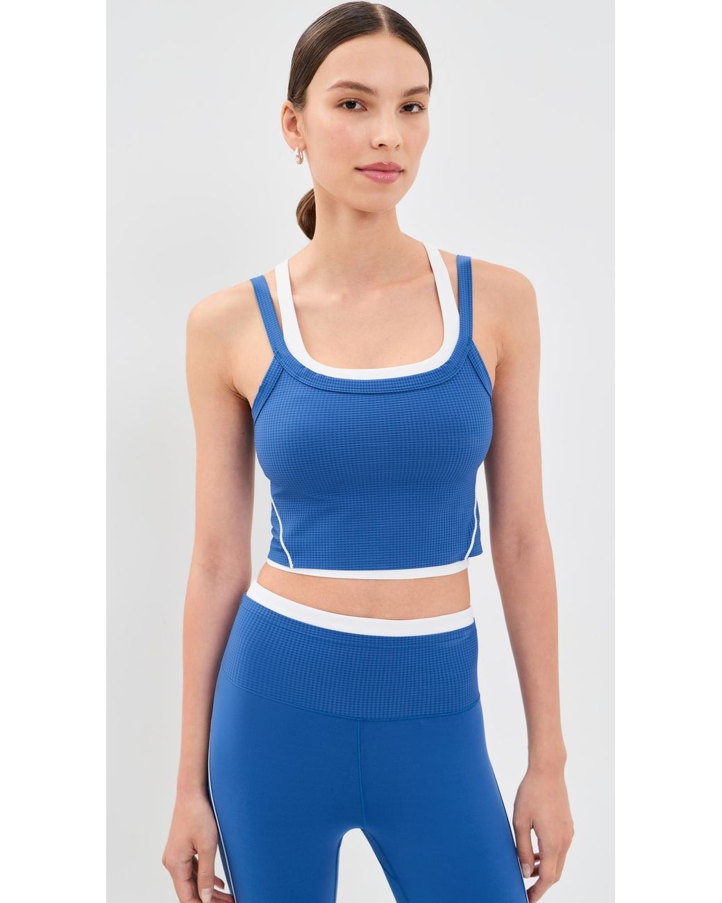 Rhone Blue Doubletake Layer Bra