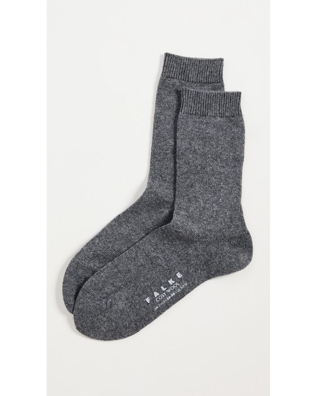 Falke Gray Cozy Wool Socks