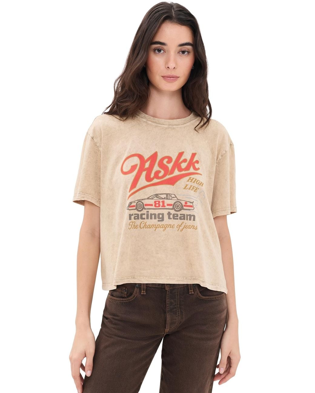 ASKK NY Orange Shrunken Boy Tee
