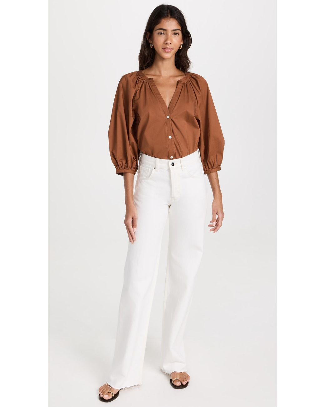 Staud Brown New Dill Top