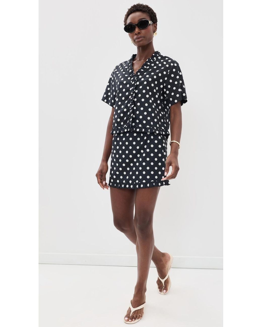 Vrg Grl Black Piper Top