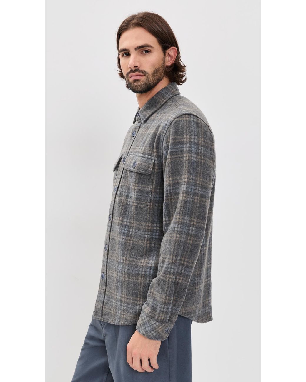 Rails Gray Alder Shacket for men