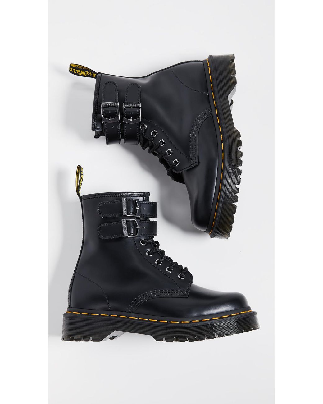 Dr. Martens Leather 1460 Alt 8 Eye Boots in Black | Lyst