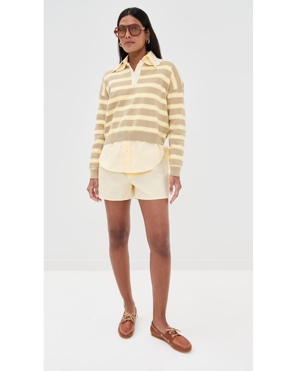 Le Bos Natural Zadie Cropped Polo