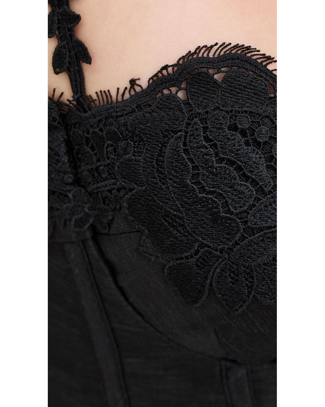 chinese dress ladies Hypnotic Lace Trim Mini Dress