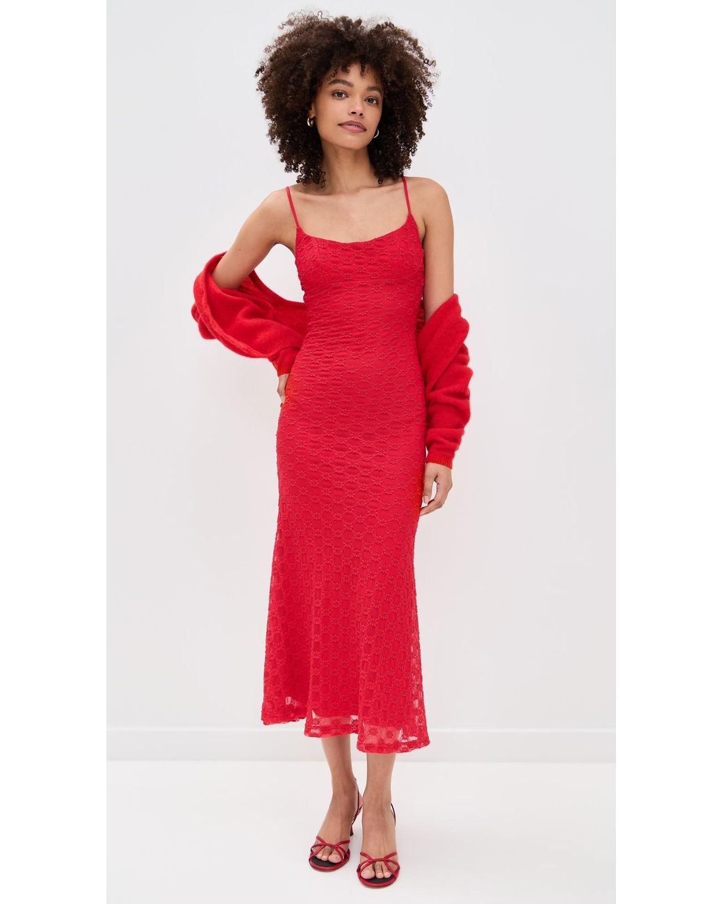 knee length dresses for ladies Bardot  Adoni mesh midi dress  campaign-outlet  Blue