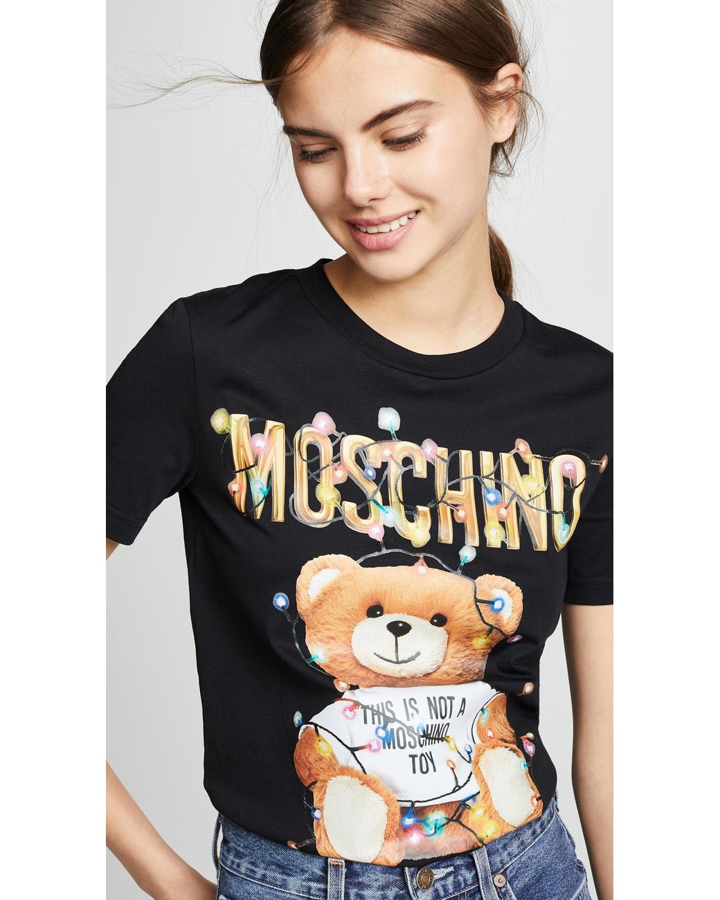 Moschino bear t shirt sale