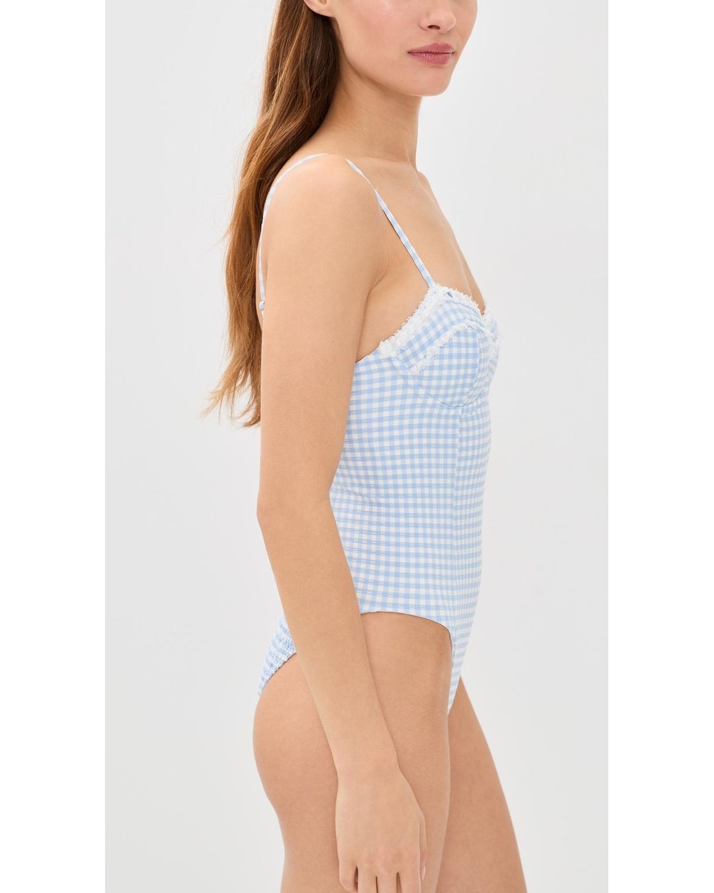 LoveShackFancy Blue Olivienne One Piece
