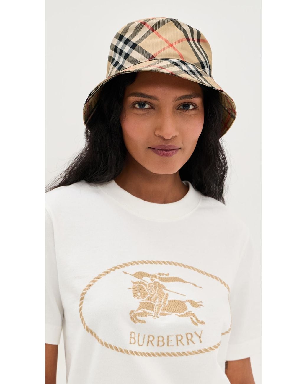 Burberry Multicolor Check Bucket Hat